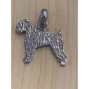 .925 Bouvier de Flandes Herd Dog Sterling Silver Jewelry Charm #workingdog